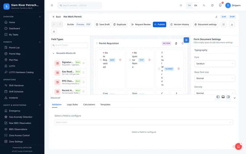 Drag-and-drop form builder